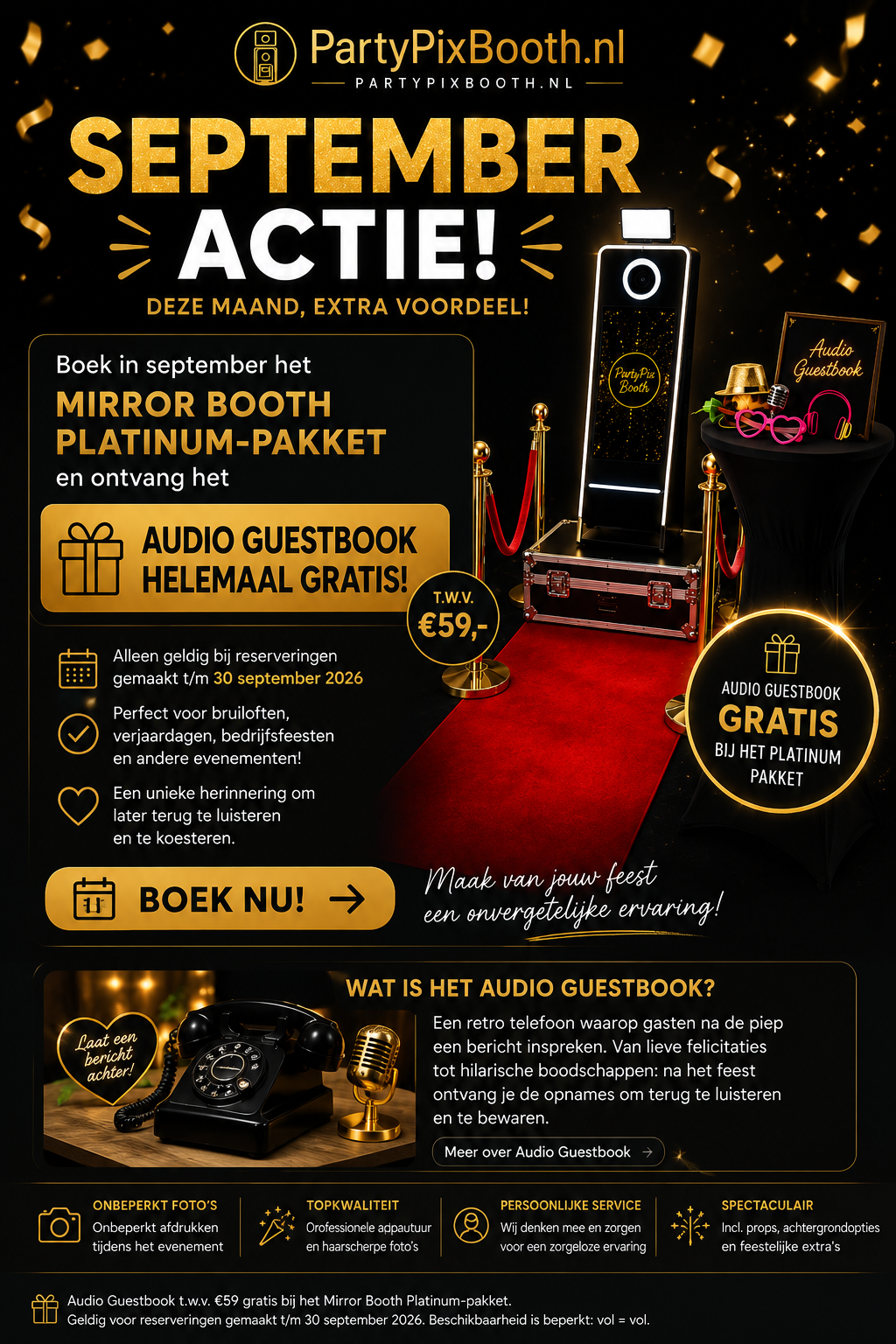 Actuele maandactie van PartyPixBooth